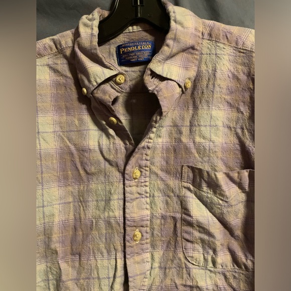 Mens Pendleton Pure Virgin Wool Long Sleeve Shirt Size M - Picture 4 of 7